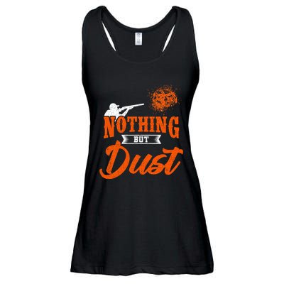Clay Target Shooting Nothing But Dust Shoot Trap Skeet Ladies Essential Flowy Tank