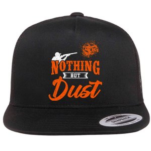 Clay Target Shooting Nothing But Dust Shoot Trap Skeet Flat Bill Trucker Hat