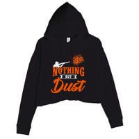 Clay Target Shooting Nothing But Dust Shoot Trap Skeet Crop Fleece Hoodie
