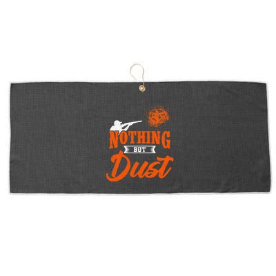 Clay Target Shooting Nothing But Dust Shoot Trap Skeet Large Microfiber Waffle Golf Towel