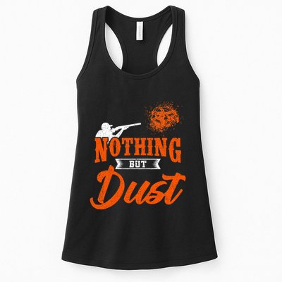 Clay Target Shooting Nothing But Dust Shoot Trap Skeet Womens Tank Top
