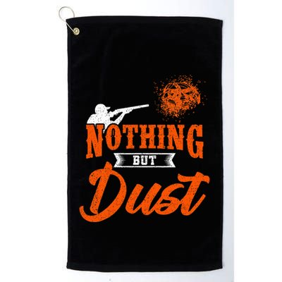 Clay Target Shooting Nothing But Dust Shoot Trap Skeet Golf Towel
