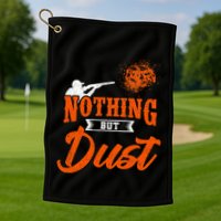 Clay Target Shooting Nothing But Dust Shoot Trap Skeet Golf Towel