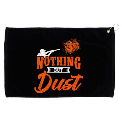 Clay Target Shooting Nothing But Dust Shoot Trap Skeet Grommeted Golf Towel