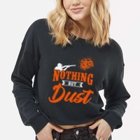 Clay Target Shooting Nothing But Dust Shoot Trap Skeet Cropped Pullover Crew