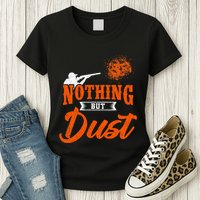Clay Target Shooting Nothing But Dust Shoot Trap Skeet Womens T-Shirt
