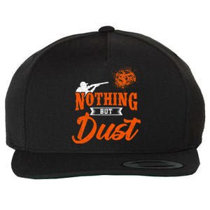 Clay Target Shooting Nothing But Dust Shoot Trap Skeet Wool Snapback Cap