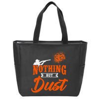 Clay Target Shooting Nothing But Dust Shoot Trap Skeet Zip Tote Bag