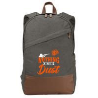 Clay Target Shooting Nothing But Dust Shoot Trap Skeet Cotton Canvas Backpack