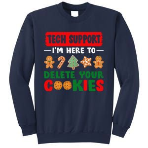 Christmas Tech Support Here To Delete Cookies Xmas Sweatshirt