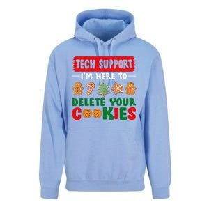 Christmas Tech Support Here To Delete Cookies Xmas Unisex Surf Hoodie