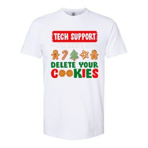 Christmas Tech Support Here To Delete Cookies Xmas Softstyle CVC T-Shirt