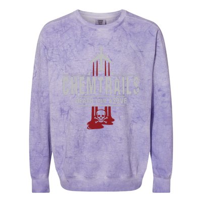 Chemtrails Top Selling Sticker Colorblast Crewneck Sweatshirt