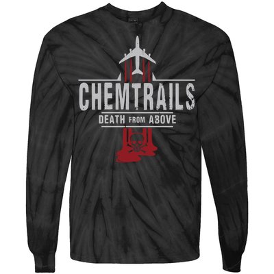 Chemtrails Top Selling Sticker Tie-Dye Long Sleeve Shirt