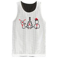 Christmas Tree Snowman Reindeer Christmas Nurse Gift Mesh Reversible Basketball Jersey Tank