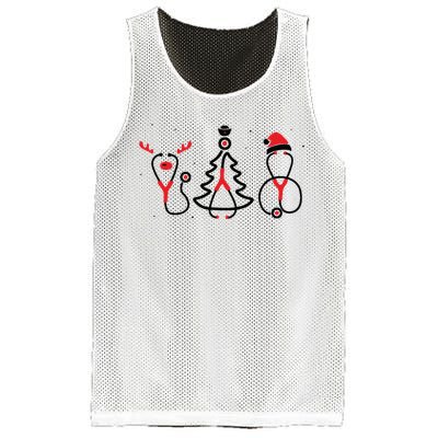 Christmas Tree Snowman Reindeer Christmas Nurse Gift Mesh Reversible Basketball Jersey Tank