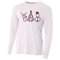 Christmas Tree Snowman Reindeer Christmas Nurse Gift Cooling Performance Long Sleeve Crew