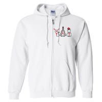 Christmas Tree Snowman Reindeer Christmas Nurse Gift Full Zip Hoodie