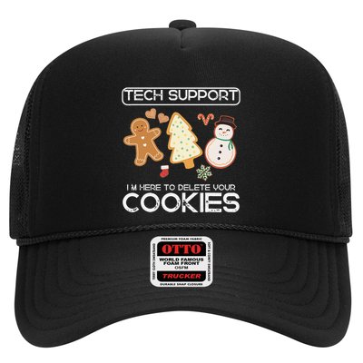 Christmas Tech Support Here To Delete Cookies Xmas Trucker Hat