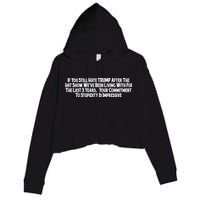 Commitment To Stupidity Trump 2024 Maga Crop Fleece Hoodie