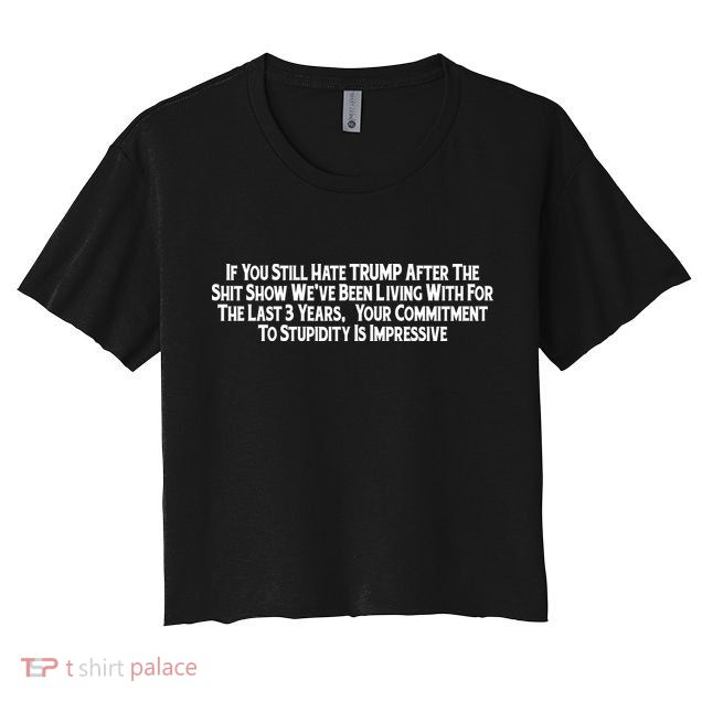 Commitment To Stupidity Trump 2024 Maga Crop Top