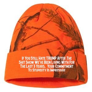 Commitment To Stupidity Trump 2024 Maga Kati Licensed 12" Camo Beanie