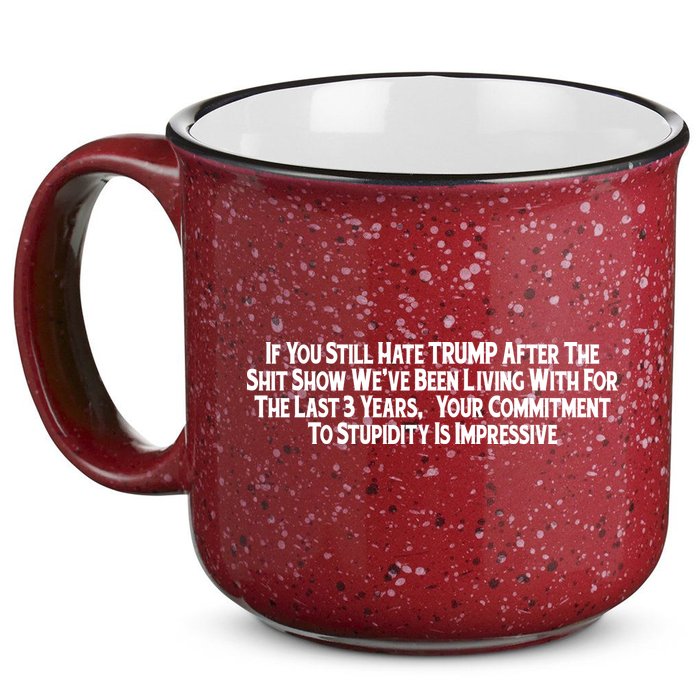 Commitment To Stupidity Trump 2024 Maga 15oz Campfire Ceramic Mug