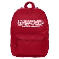 Commitment To Stupidity Trump 2024 Maga 16 in Basic Backpack