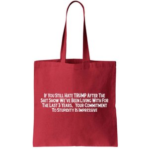 Commitment To Stupidity Trump 2024 Maga Tote Bag