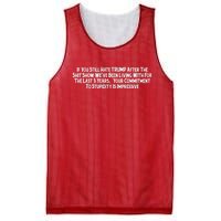 Commitment To Stupidity Trump 2024 Maga Mesh Reversible Basketball Jersey Tank