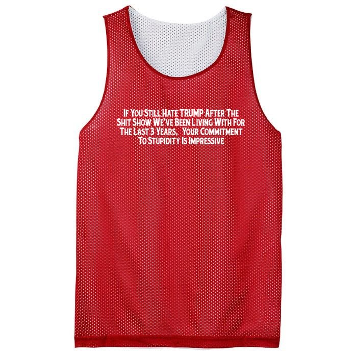 Commitment To Stupidity Trump 2024 Maga Mesh Reversible Basketball Jersey Tank