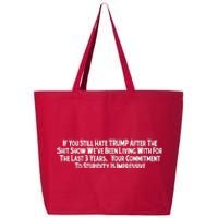 Commitment To Stupidity Trump 2024 Maga 25L Jumbo Tote