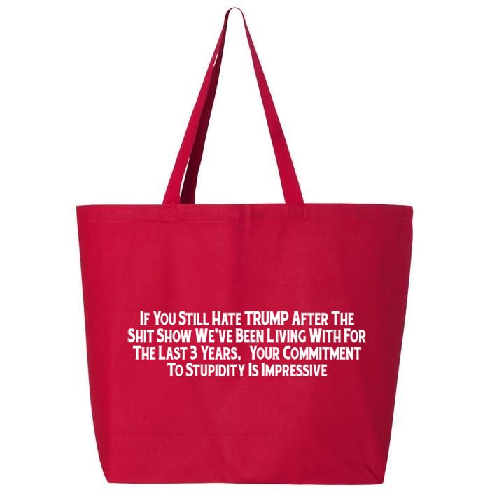 Commitment To Stupidity Trump 2024 Maga 25L Jumbo Tote