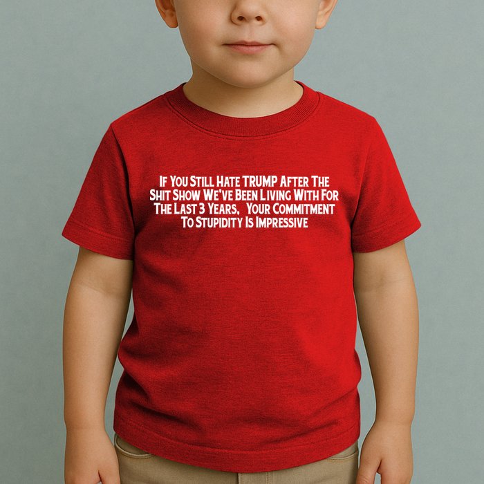 Commitment To Stupidity Trump 2024 Maga Toddler T-Shirt