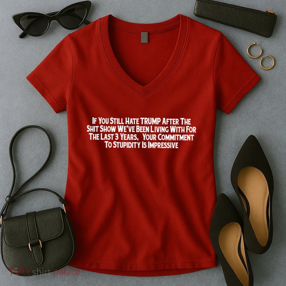 Commitment To Stupidity Trump 2024 Maga Women's V-Neck T-Shirt