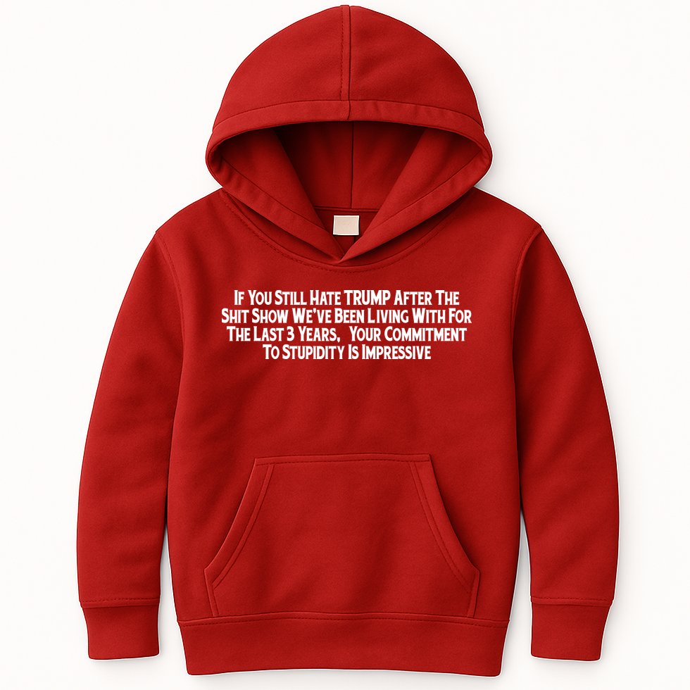 Commitment To Stupidity Trump 2024 Maga Kids Hoodie