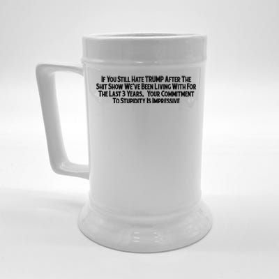 Commitment To Stupidity Trump 2024 Maga Beer Stein