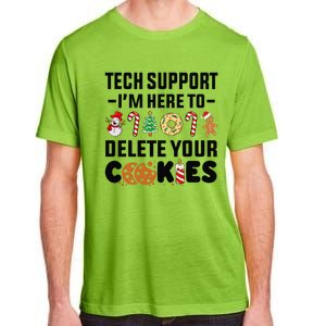 Christmas Tech Support Here To Delete Your Cookies Xmas Cool Adult ChromaSoft Performance T-Shirt