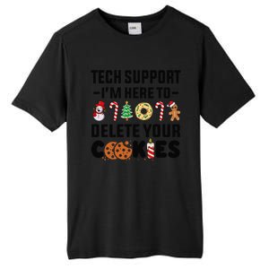 Christmas Tech Support Here To Delete Your Cookies Xmas Cool Tall Fusion ChromaSoft Performance T-Shirt