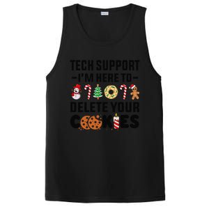 Christmas Tech Support Here To Delete Your Cookies Xmas Cool PosiCharge Competitor Tank