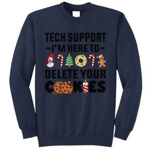 Christmas Tech Support Here To Delete Your Cookies Xmas Cool Sweatshirt