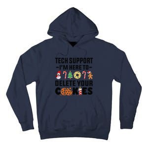 Christmas Tech Support Here To Delete Your Cookies Xmas Cool Tall Hoodie