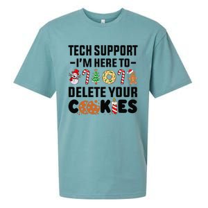 Christmas Tech Support Here To Delete Your Cookies Xmas Cool Sueded Cloud Jersey T-Shirt