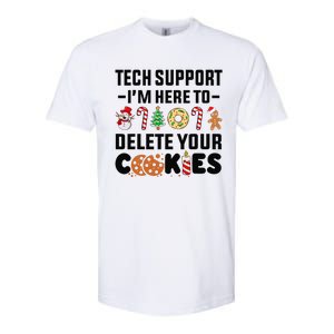 Christmas Tech Support Here To Delete Your Cookies Xmas Cool Softstyle CVC T-Shirt