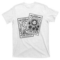 Cute The Sun And The Moon Tarot Card Tarot Reading Celestial T-Shirt