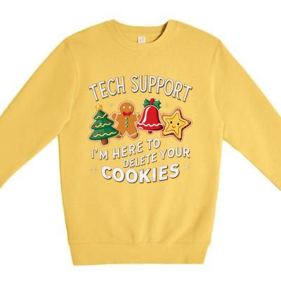 Christmas Tech Support IM Here To Delete Your Cookies Premium Crewneck Sweatshirt