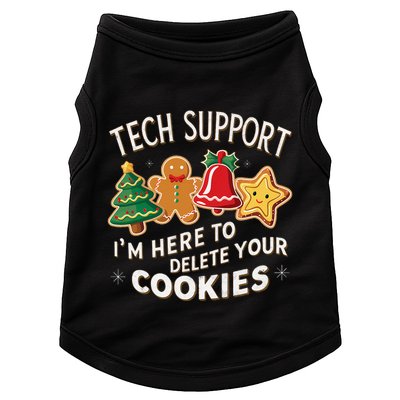 Christmas Tech Support IM Here To Delete Your Cookies Doggie Tank