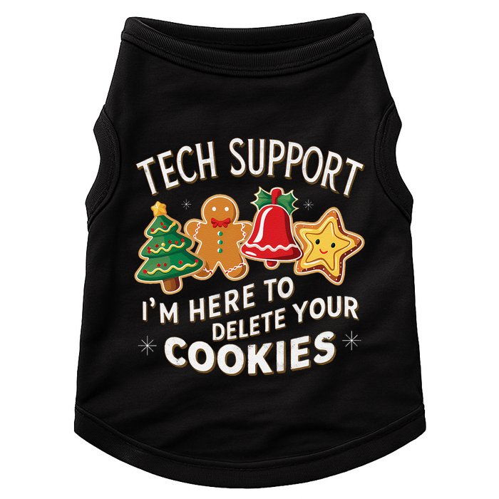 Christmas Tech Support IM Here To Delete Your Cookies Doggie Tank