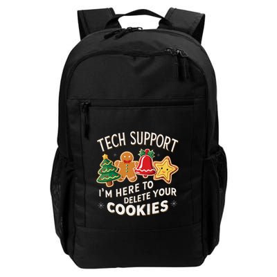 Christmas Tech Support IM Here To Delete Your Cookies Daily Commute Backpack