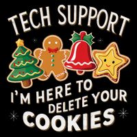Christmas Tech Support IM Here To Delete Your Cookies 7-Panel Snapback Hat
